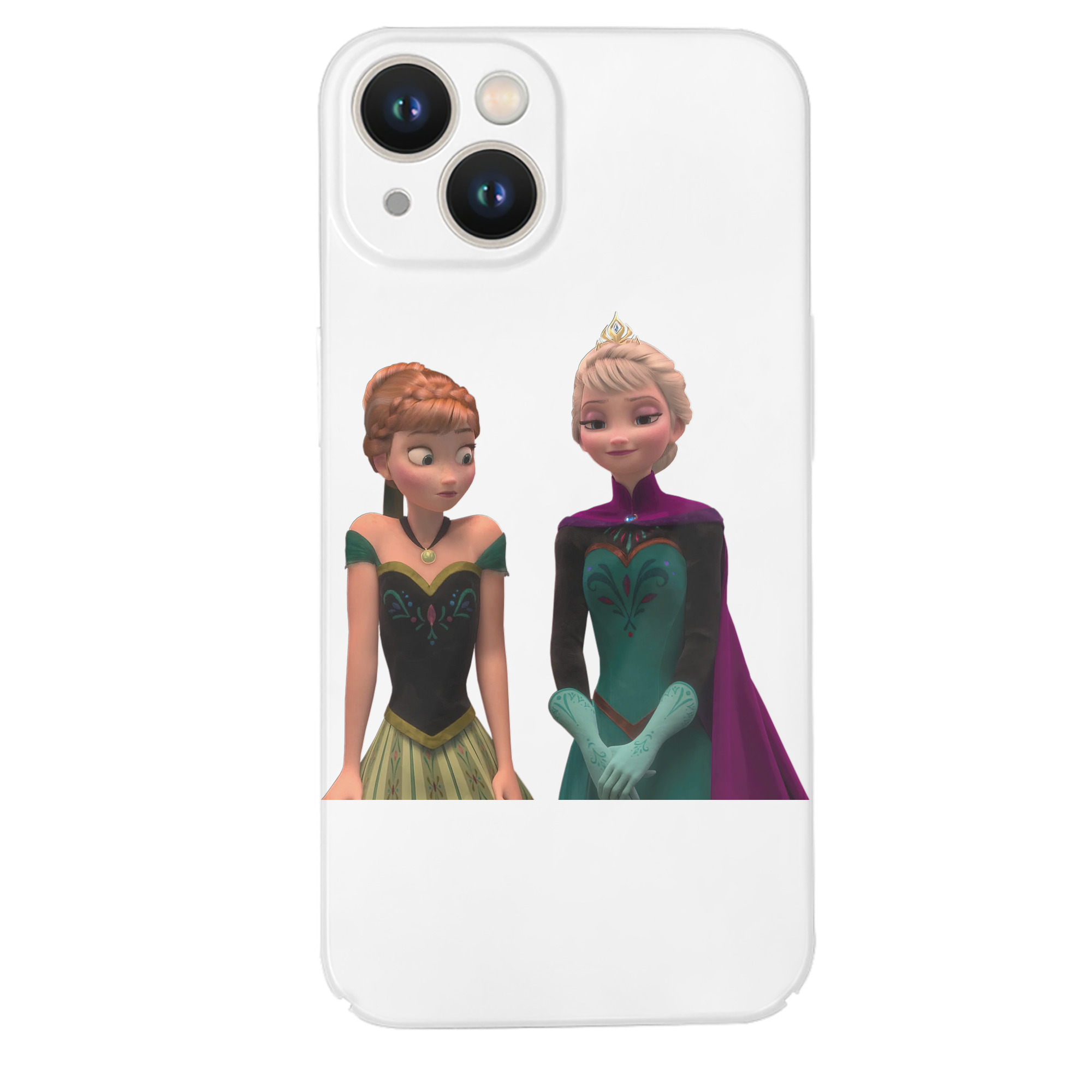 （画像用） アナと雪の女王 アンナ エルサ Frozen Anna Elsa 【iPhone 14シリーズ対応】ハードケース